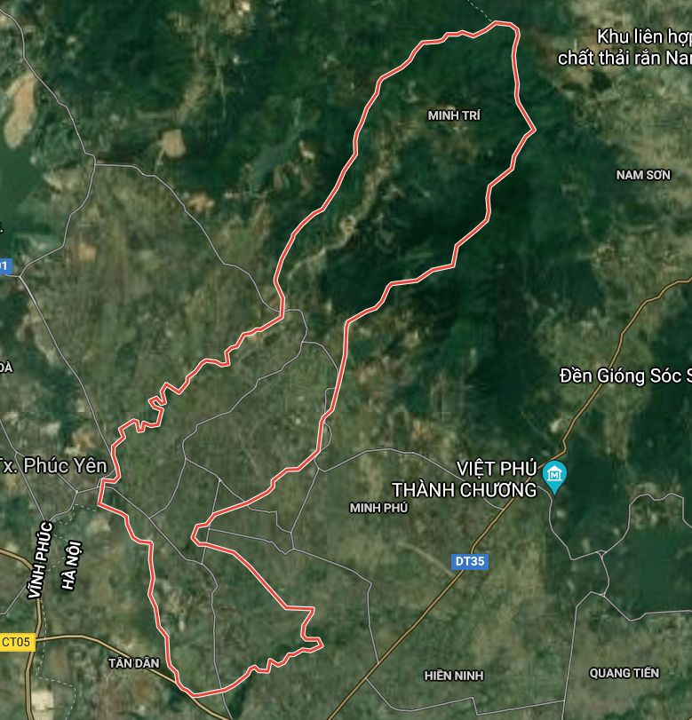 bản đồ Minh Trí, Sóc Sơn