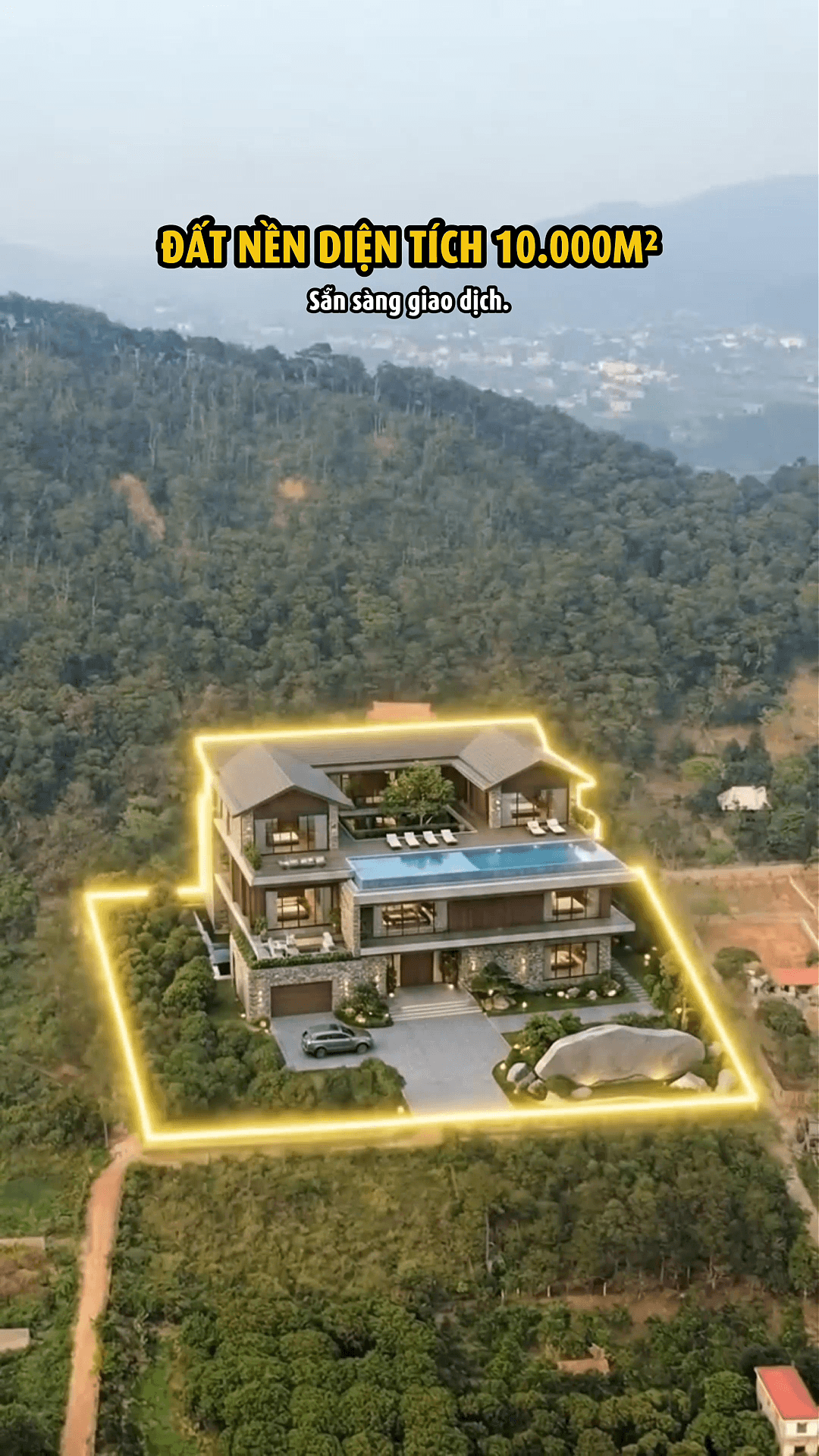 Lô 10.000m2 view núi khu nghỉ dưỡng Lâm Trường, xã Minh Phú